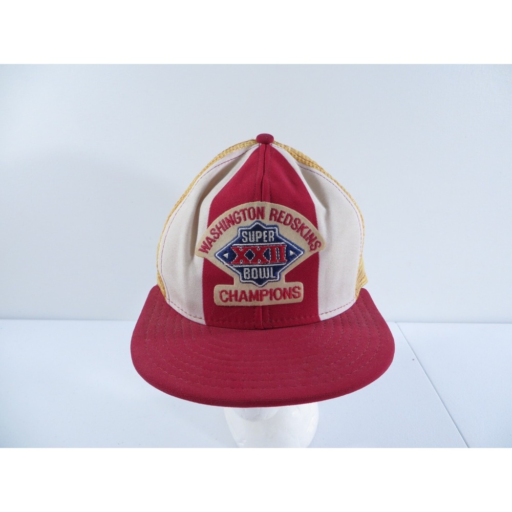Vintage Washington Redskins Super Bowl XXII Champions Snapback Hat Cap 80's ADJ